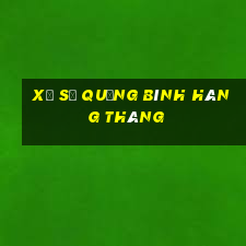 xổ số quảng bình hàng tháng