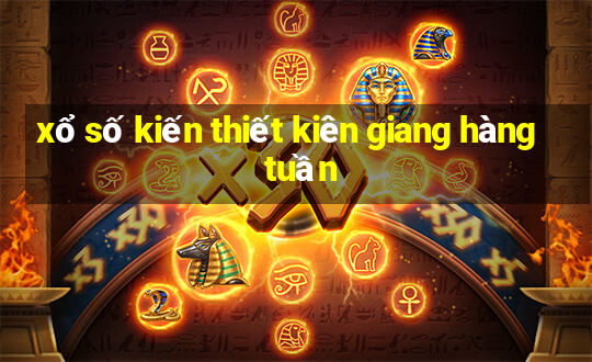 xổ số kiến thiết kiên giang hàng tuần