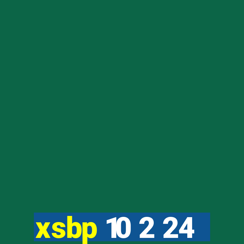 xsbp 10 2 24