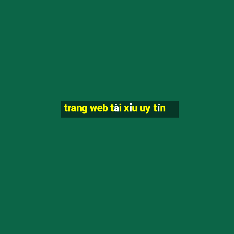 trang web tai xiu uy tin