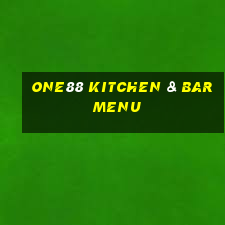 one88 kitchen & bar menu