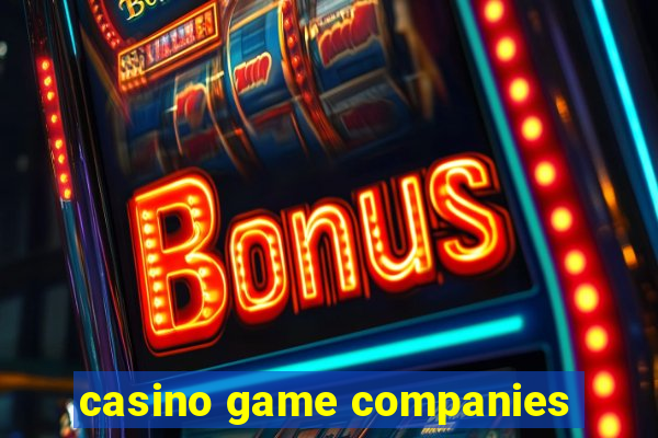 casino game companies