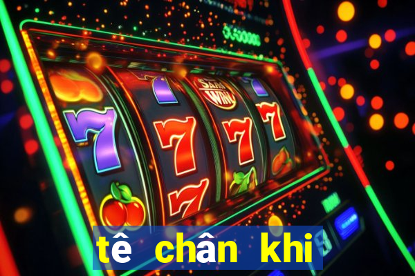 tê chân khi ngồi bệt