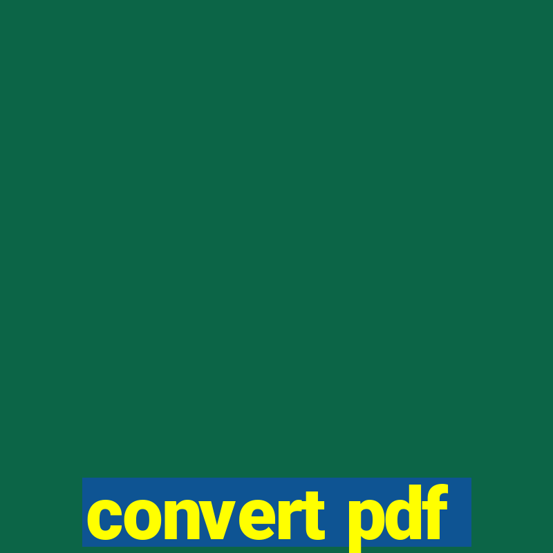 convert pdf