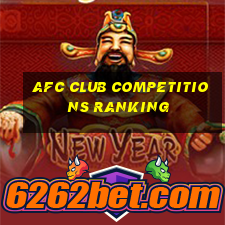 afc club competitions ranking