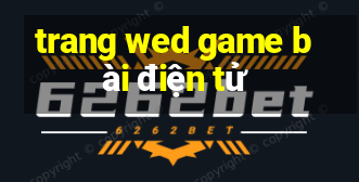 trang wed game bài điện tử