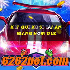 kết quả xổ số đài an giang hôm qua