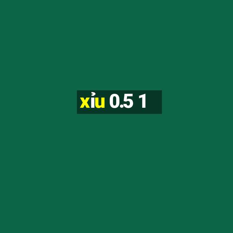 xỉu 0.5 1