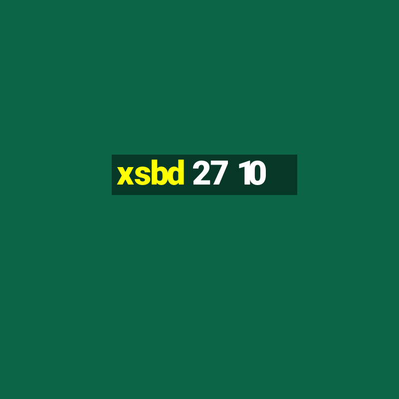 xsbd 27 10