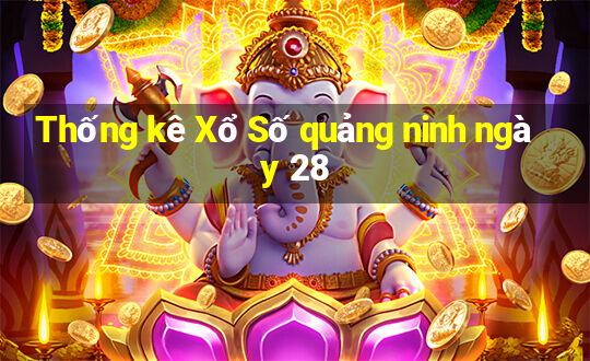 Thống kê Xổ Số quảng ninh ngày 28