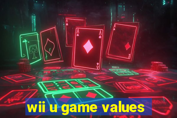 wii u game values