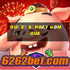 quả xổ số ngày hôm qua