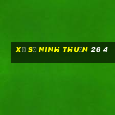 xổ số ninh thuận 26 4