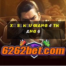 xổ số hậu giang 4 tháng 6