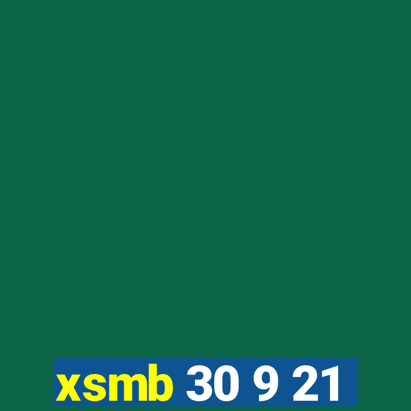 xsmb 30 9 21