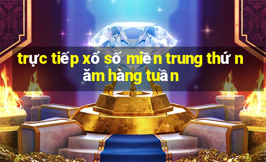 trực tiếp xổ số miền trung thứ năm hàng tuần