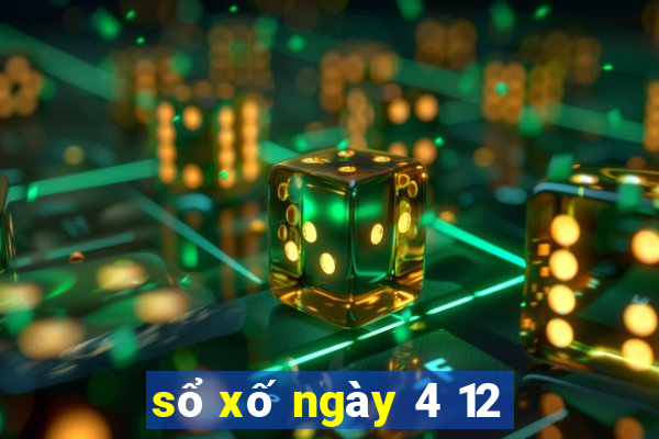 sổ xố ngày 4 12