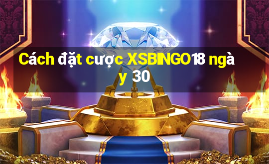 Cách đặt cược XSBINGO18 ngày 30