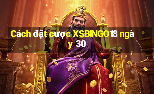 Cách đặt cược XSBINGO18 ngày 30