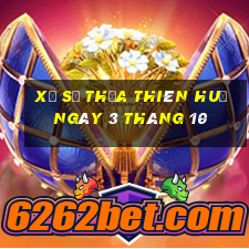 xổ số thừa thiên huế ngày 3 tháng 10