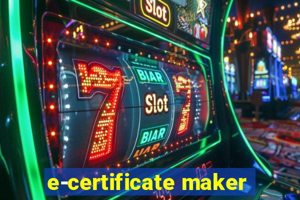 e-certificate maker