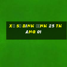 xổ số bình định 25 tháng 01