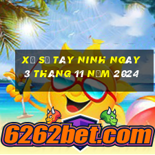 xổ số tây ninh ngày 3 tháng 11 năm 2024