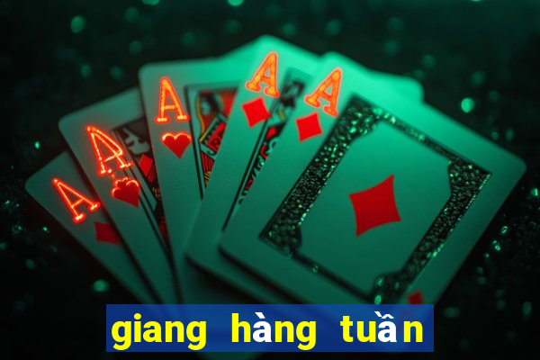 giang hàng tuần xổ số kiên giang hàng tuần