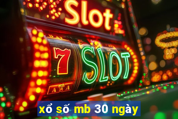 xổ số mb 30 ngày