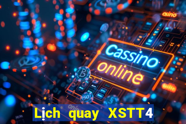 Lịch quay XSTT4 ngày 19