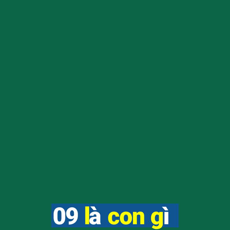 09 là con gì