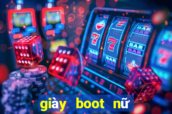 giày boot nữ đế bệt