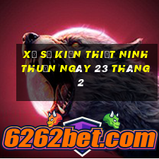 xổ số kiến thiết ninh thuận ngày 23 tháng 2