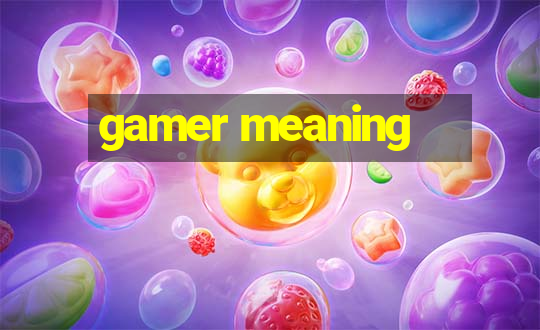 gamer meaning