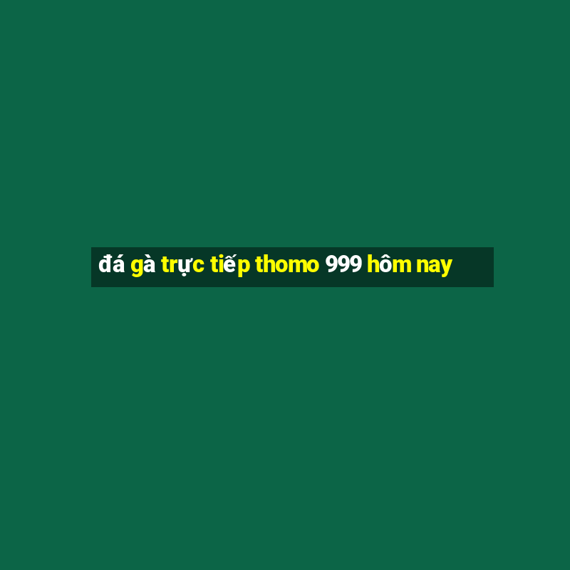 đá gà trực tiếp thomo 999 hôm nay