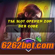 tsa slot openen zonder code