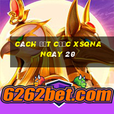 Cách đặt cược XSQNA ngày 20