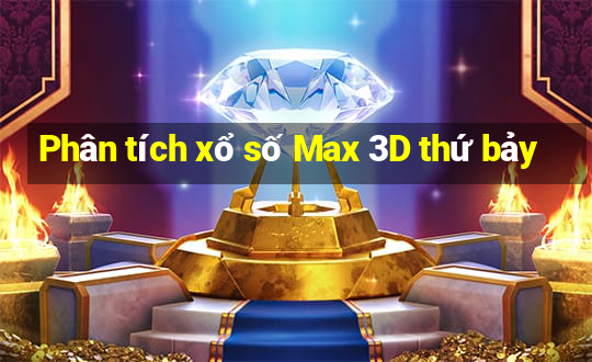 Phân tích xổ số Max 3D thứ bảy