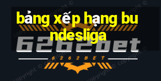 bảng xếp hạng bundesliga