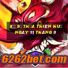 xổ số thừa thiên huế ngày 11 tháng 9