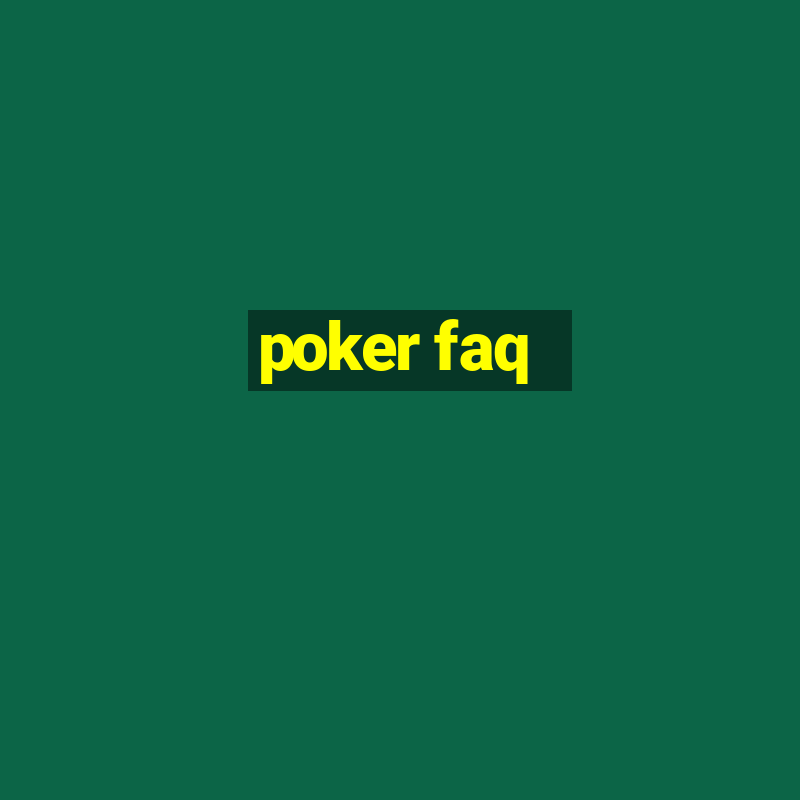 poker faq