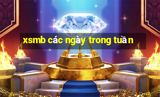 xsmb các ngày trong tuần