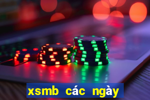 xsmb các ngày trong tuần