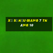 xổ số hậu giang 7 tháng 10