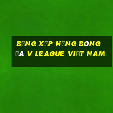 bảng xếp hạng bóng đá v league việt nam