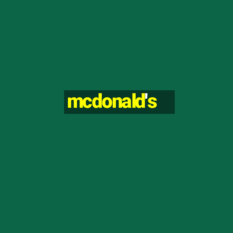 mcdonald's