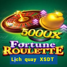 Lịch quay XSDT 6x36 thứ hai