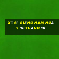 xổ số quảng nam ngày 10 tháng 10