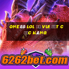 one88 lol Đố vui đặt cược hàng