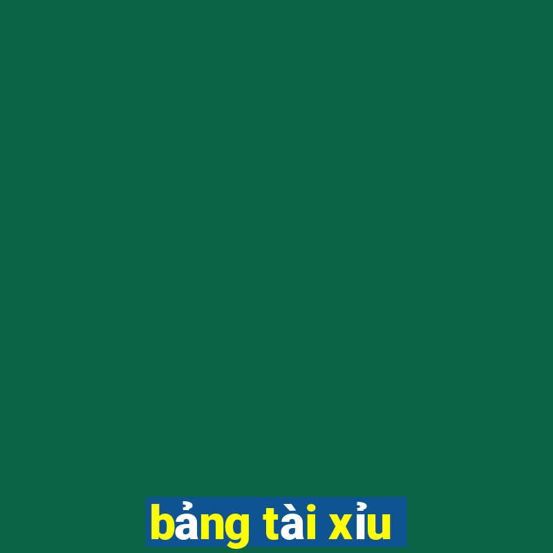 bảng tài xỉu